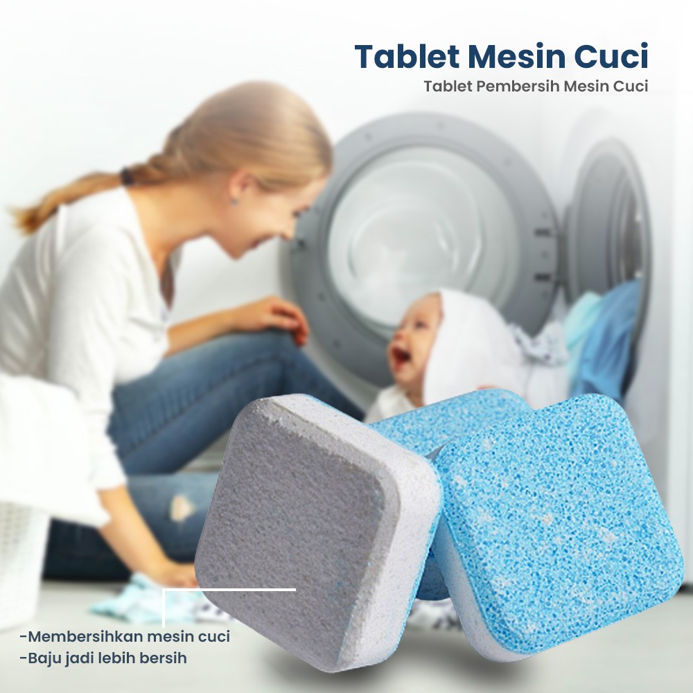 Tablet Pembersih Mesin Cuci Washer Cleaning Detergent