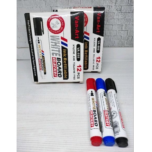 

Spidol White Board van art, 1 PCS/1 BIJI , white board marker, spidol papan tulis, spidol isi ulang