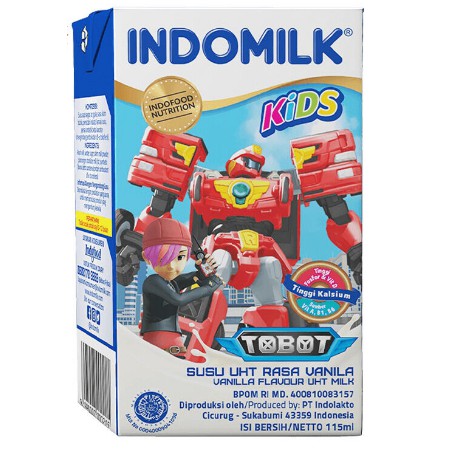 

INDOMILK SUSU STERIL UHT KIDS 115ML VANILLA KOTAK