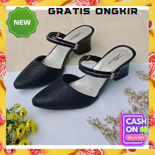 Hils Casual Hill Kerja Haigh Hils Import Murah Heels Wanita Terbaru High Hils Remaja Kekinian Sendal