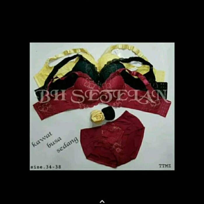 POPULER BH SETELAN CELANA DALAM WANITA SEKSI BROKAT