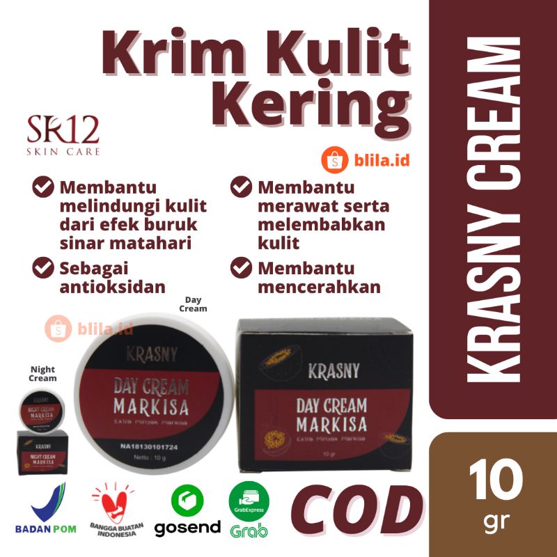 KRIM EKSTRAK MARKISA BPOM KRASNY DAY &amp; NIGHT CREAM KRIM SR12 Anti Keriput Anti Kusam ANTI-AGING