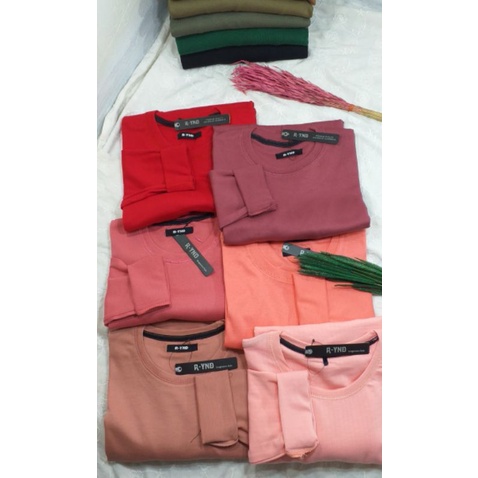 kaos rib premium lengan panjang/kaos rib basic lengan panjang/kaos rib garment  super premium lengan