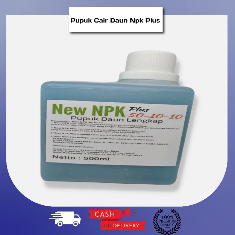 PUPUK NPK 50-10-10 PENYUBUR TANAMAN  PUPUK DAUN LENGKAP PEMICU AKAR DAUN DAN BATANG