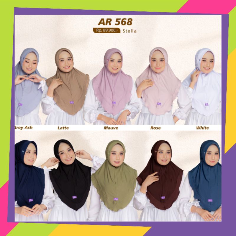 Hijab Arrafi / bergo/jilbab baby/plisket/jilbabViral / Bisa COD