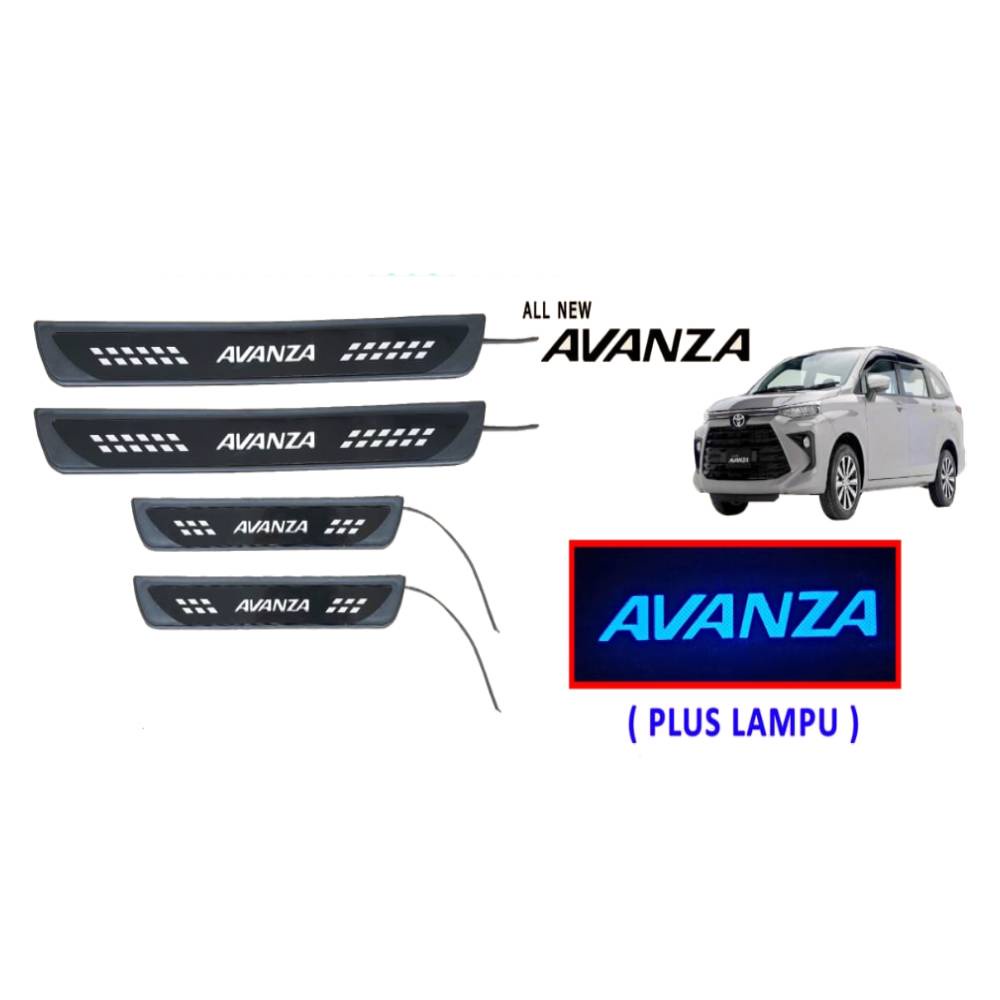 Sillplate Samping New Avanza Xenia Veloz 2022 Kombinasi Akrelik with Lamp