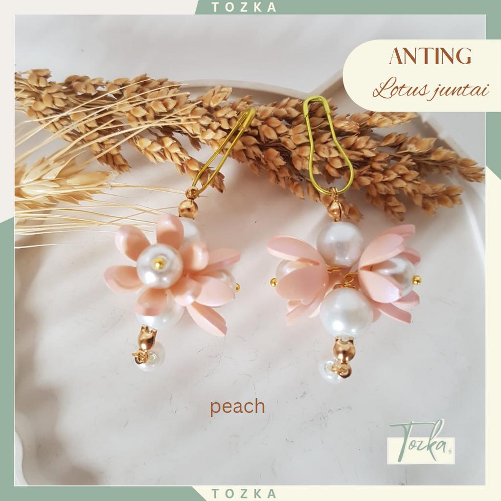 Anting hijab lotus series I Anting juntai hijab