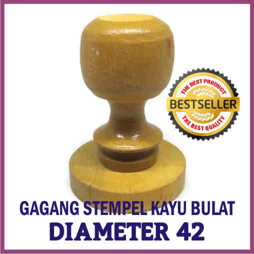 GAGANG STEMPEL KAYU BULAT D42