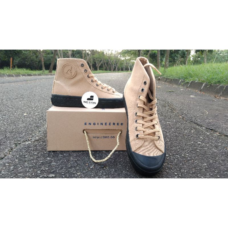 SEPATU BRODO VANTAGE V2 HIGH CAMEL BS ORIGINAL SNEAKERS