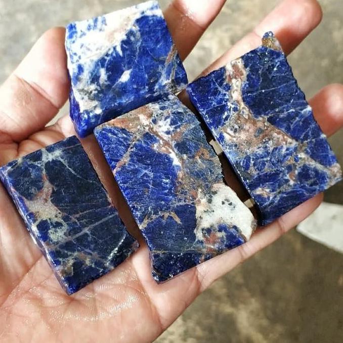 Best Seller Natural Bahan Batu Akik Sodalite Pirus Pinglon Turkey Motif Special