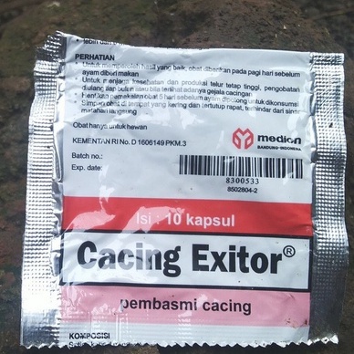 Obat Cacing / Pembasmi Cacing / Cacing Exitor / Obat Ternak Ayam
