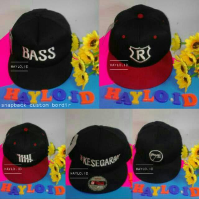 Snapback Custom Bordir / Topi Custom Bordir / Topi Hiphop