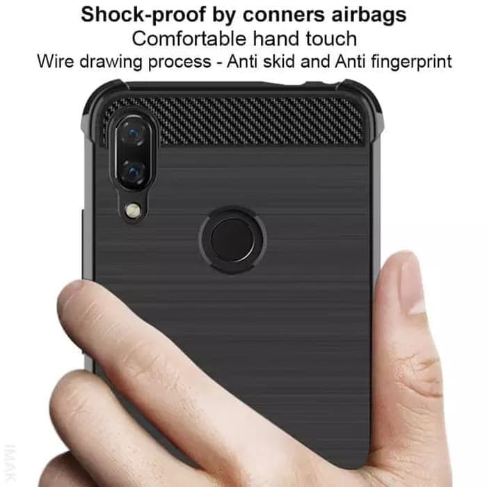 Silicon carbon fiber Xiaomi Redmi 7 soft case cover casing