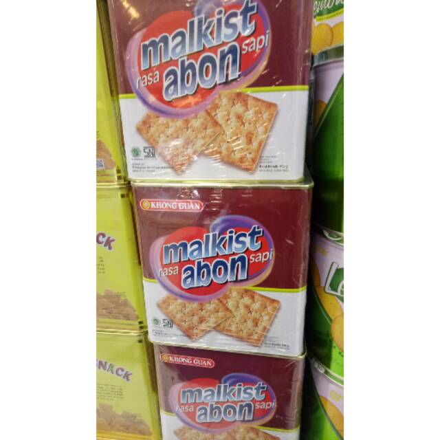 Khong guan malkist abon-kaleng 800 gr