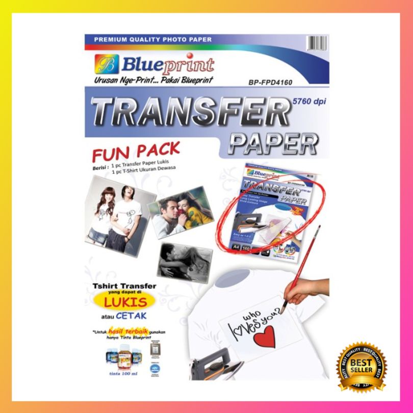 

Diskon Blueprint BP-FPD4160 : Transfer Paper Fun Pack - D
