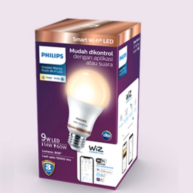 Philips Smart Wi Fi LED 9W - Tunable White (Putih)