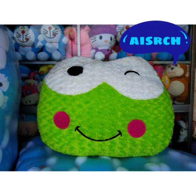 bantal karakter/keropi/bantal keropi/Bantal kepala keropi besar keroppy jumbo snail