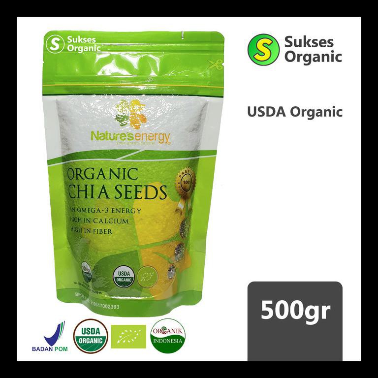 

SALE! ORGANIC CHIA SEEDS | NATURE'S ENERGY | 500GR PALING MURAH