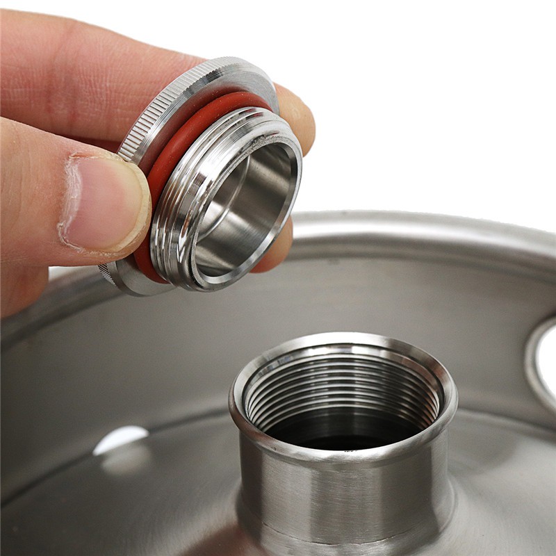 10L 304 Stainless Steel Mini Beer Keg Homebrew Pressurized Growler Portable Beer Bottle Home