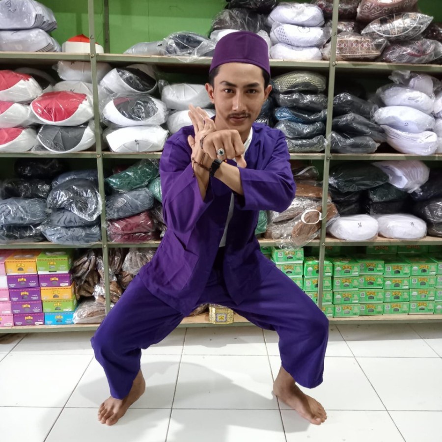 SETELAN BAJU PANGSI DEWASA I BAJU SILAT BETAWI HANYA SETELAN BAJU SAJA