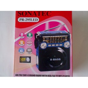 Radio SONATEC PR 295LED support USB SD Senter Berkualitas