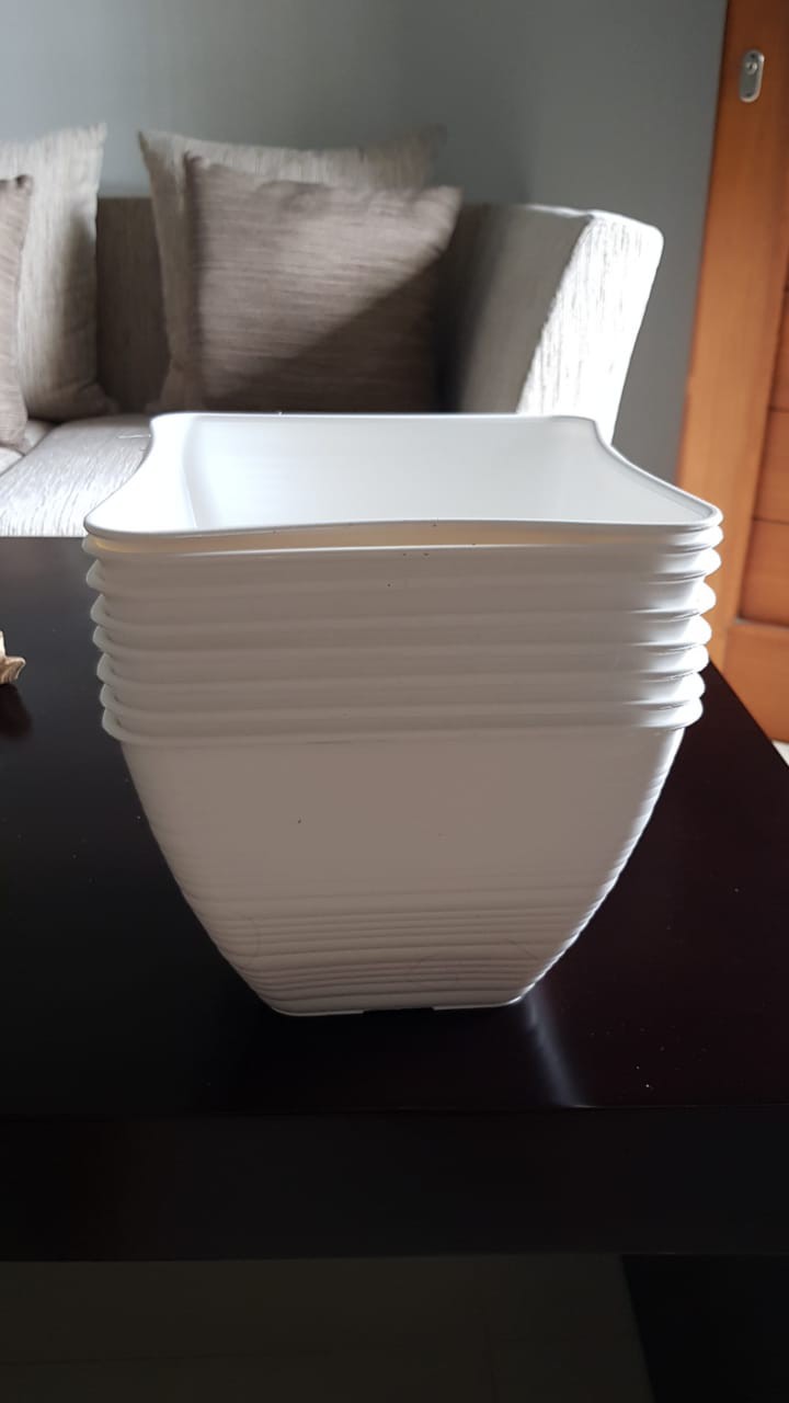 Pot Bunga Briyani 21 Pot Tawon Pirus Kotak Pot Bunga Plastik Persegi