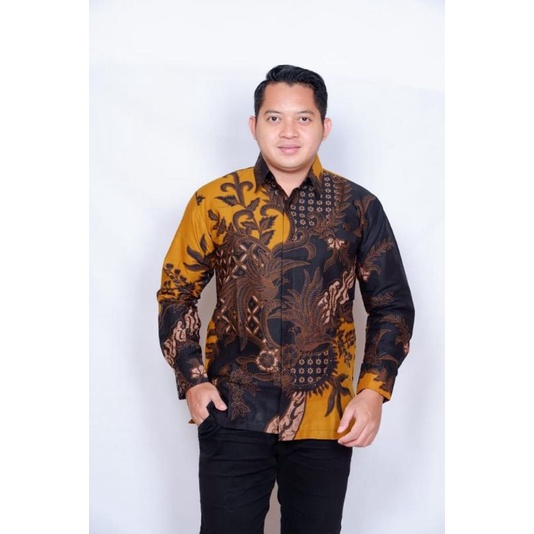 KEMEJA BATIK PRIA FULL FURING KATUN SRAGENAN LENGAN PANJANG