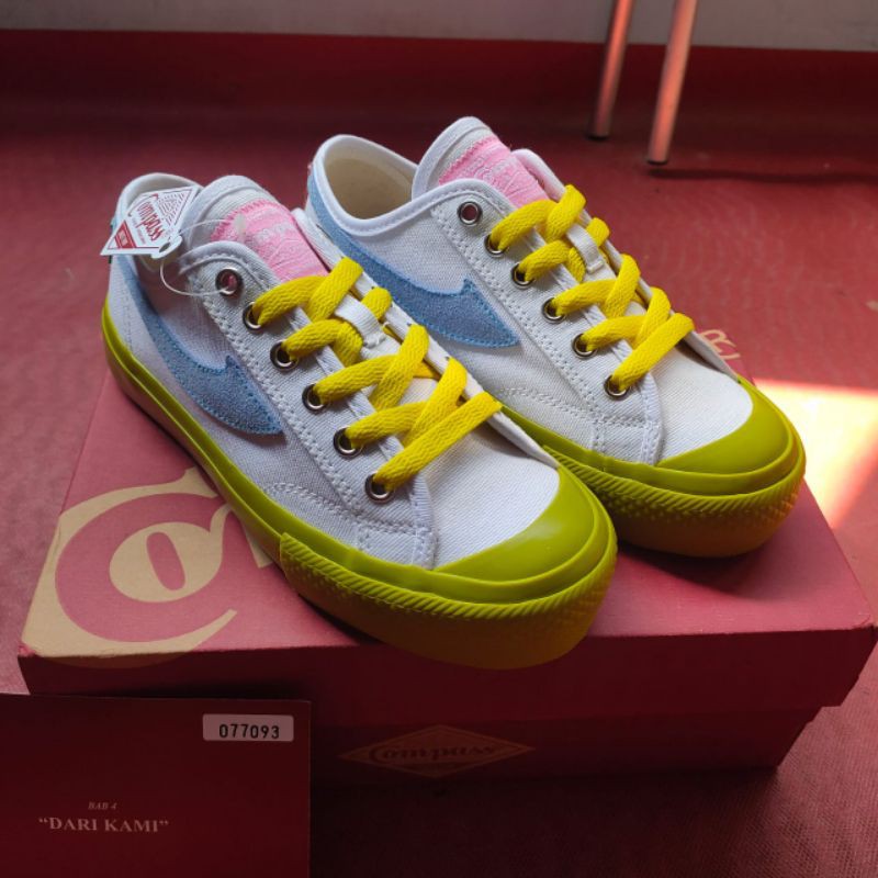 Sepatu Compass Gazelle Low Matcha White