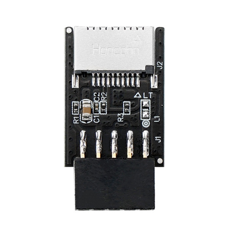 Btsg Motherboard USB 2.0 9Pin Ke Type-E Key-A Konektor Depan Converter 9P Ke Type E