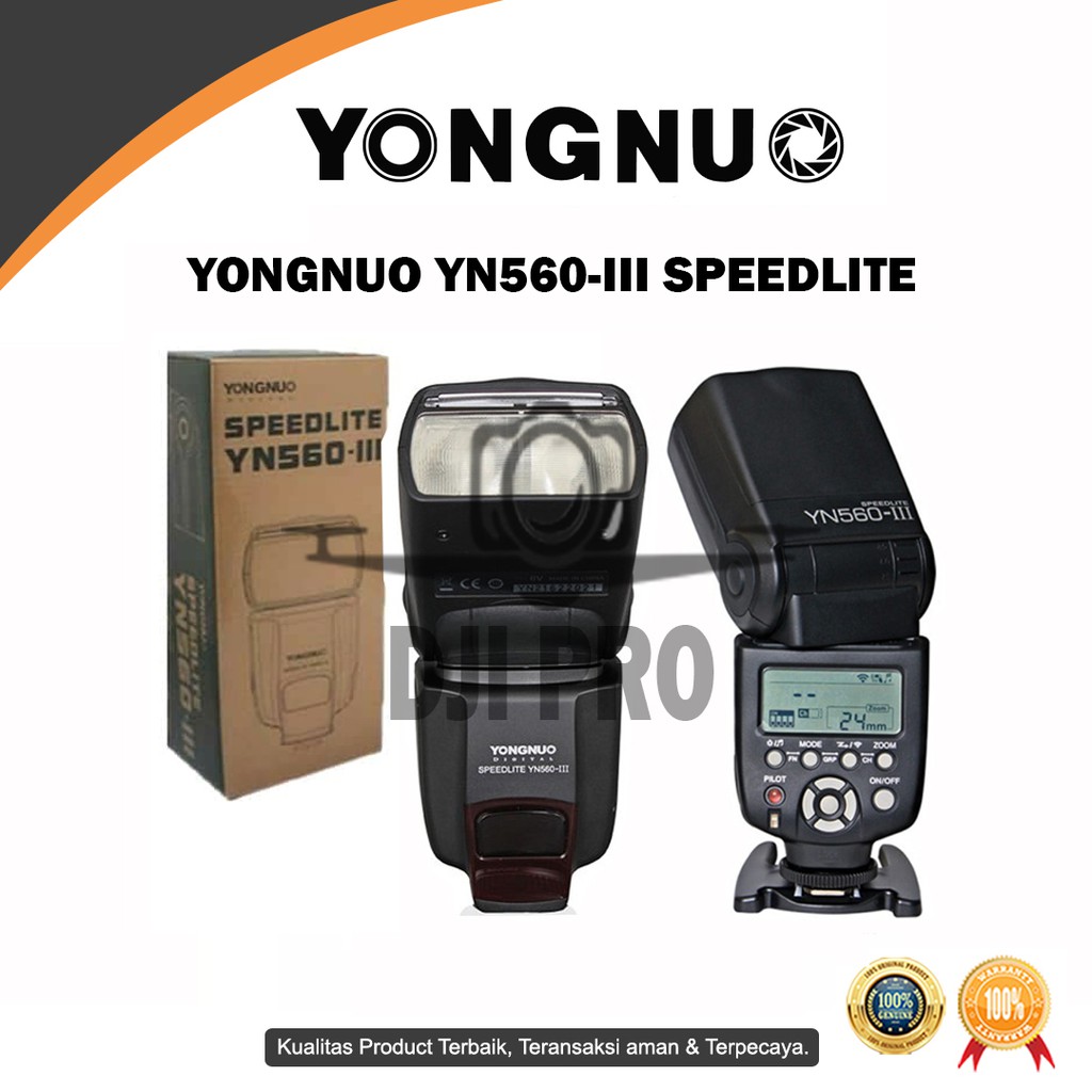Flash Yongnuo Speedlite YN560-III - YN-560 IiI - YN 560 III MARK 3
