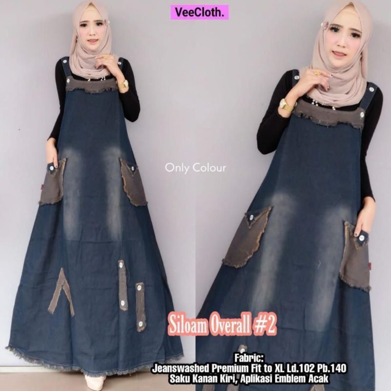 OVERALL JEANS OOTD HITS BAGUS | OVERALL MAYUNG | GAMIS TANPA LENGAN