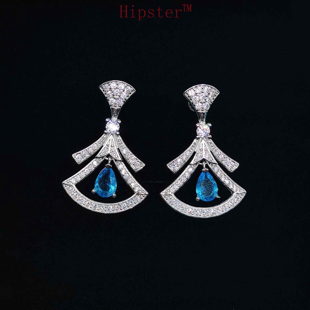 Women's High-Grade Necklace Set Topaz Earrings