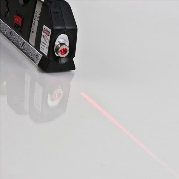 Waterpass digital Laser Level Measure Tape Aligner Ruler gratis batrei