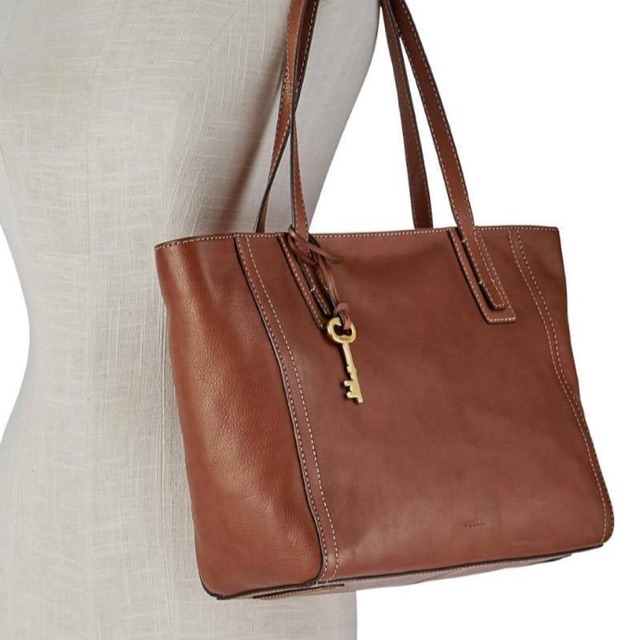 fossil emma tote tan