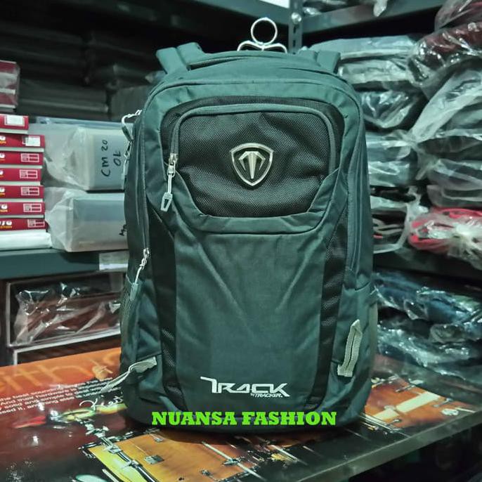 Diskon Tas Ransel Laptop | Tas Kerja | Tas Sekolah TRACK TRACKER Original - Abu-abu Paling Murah