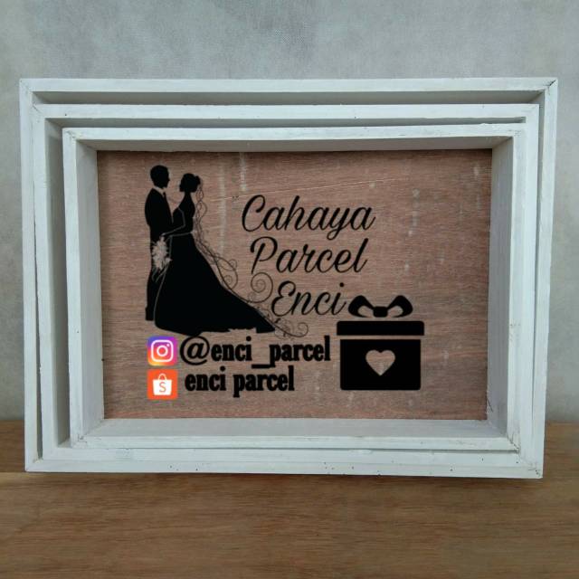 Kotak kayu hantaran seserahan rustic