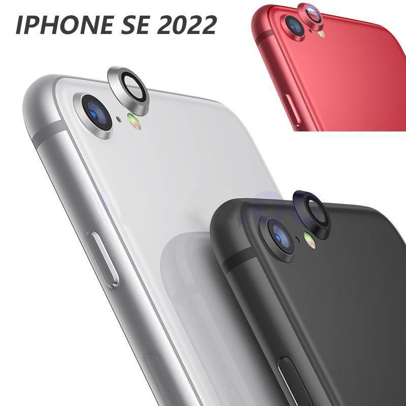 Pelindung Lensa Kamera Belakang Bahan Kaca Dan Logam Untuk iPhone SE 2022 2020 SE3 SE2 7 8