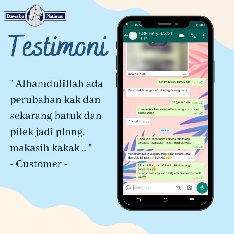 

Susu Kambing Bubuk Etawaku Platinum Terdaftar BPOM dan Halal MUI