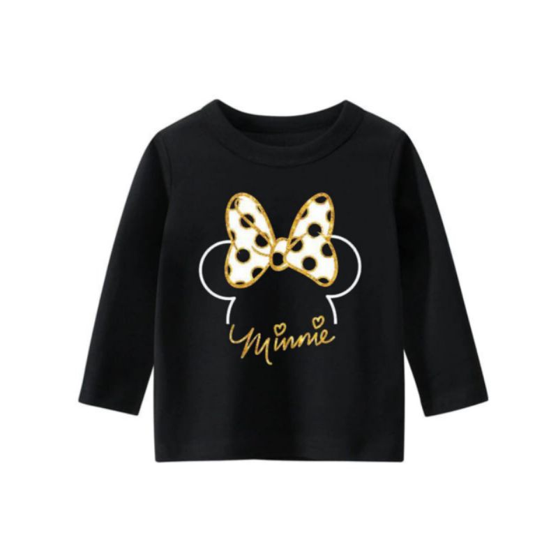 kaos lengan panjang anak perempuan motif lucu