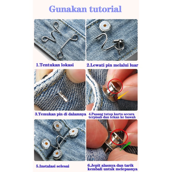 Bros Mini Bros Hijab Aksesoris Fashion Bros Kancing Pin Kancing Button