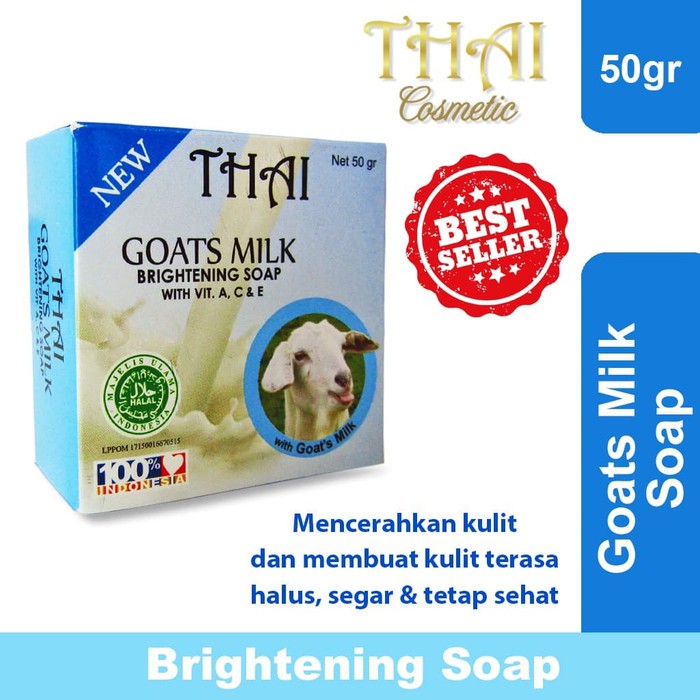 THAI GOATS MILK / RICE BRIGHTENING SOAP SABUN SUSU / BERAS MENCERAHKAN KULIT