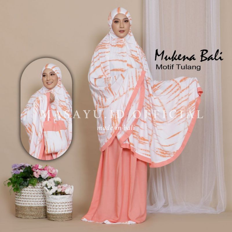 MUKENA BALI MOTIF TIEDYE TULANG SUPER JUMBO PREMIUM [DMS]