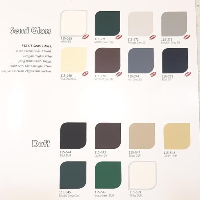 CAT FTALIT 1 KG / CAT KAYU BESI / DOFF / MATTE / FLAT KAYU BESI