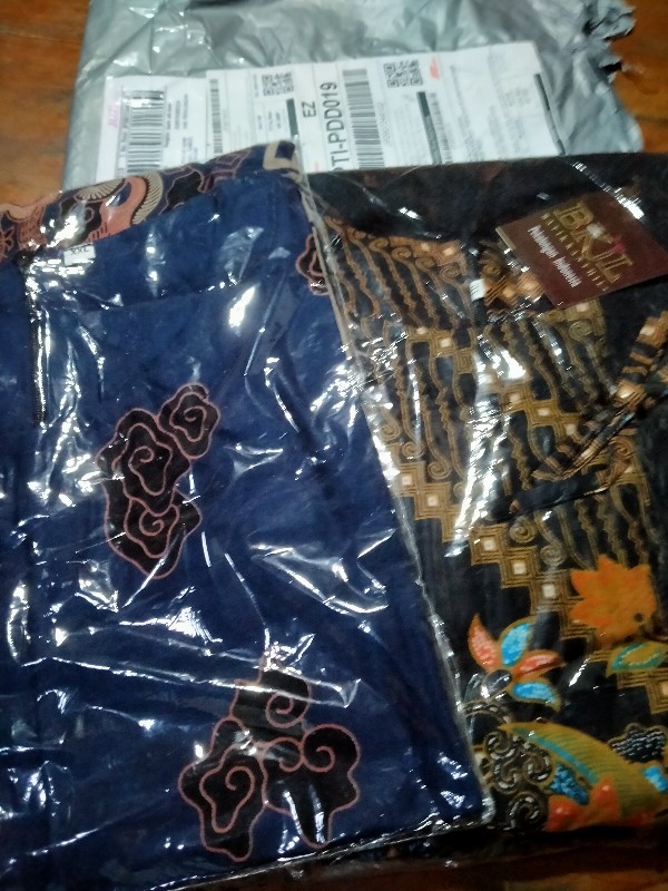 M-l-xl-xxl Batik Tunik Wanita Asj Sa Hrb026 Kenongo Pekalongan Sogan Tulis
