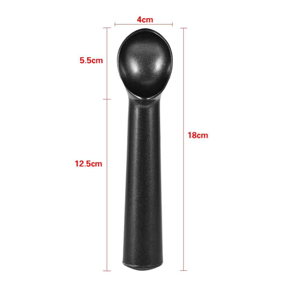 Topincn Sendok Takar Es Krim Gula Kopi Anti Freeze Ice Cream Scoop Spoon - O337 HITAM