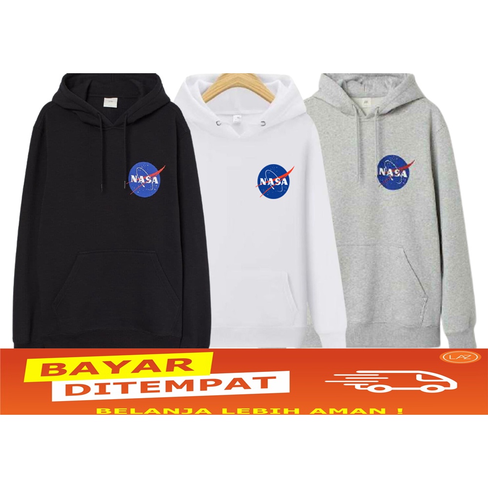 Sweater Hoodie NASA H&amp;M Premium Quality Fleece Tebal / Jaket NASA H&amp;M Termurah