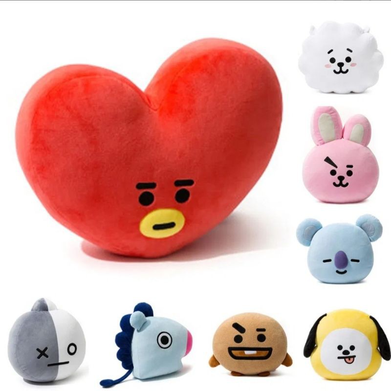 PO Line Friends BT21 Face Cushion 42cm