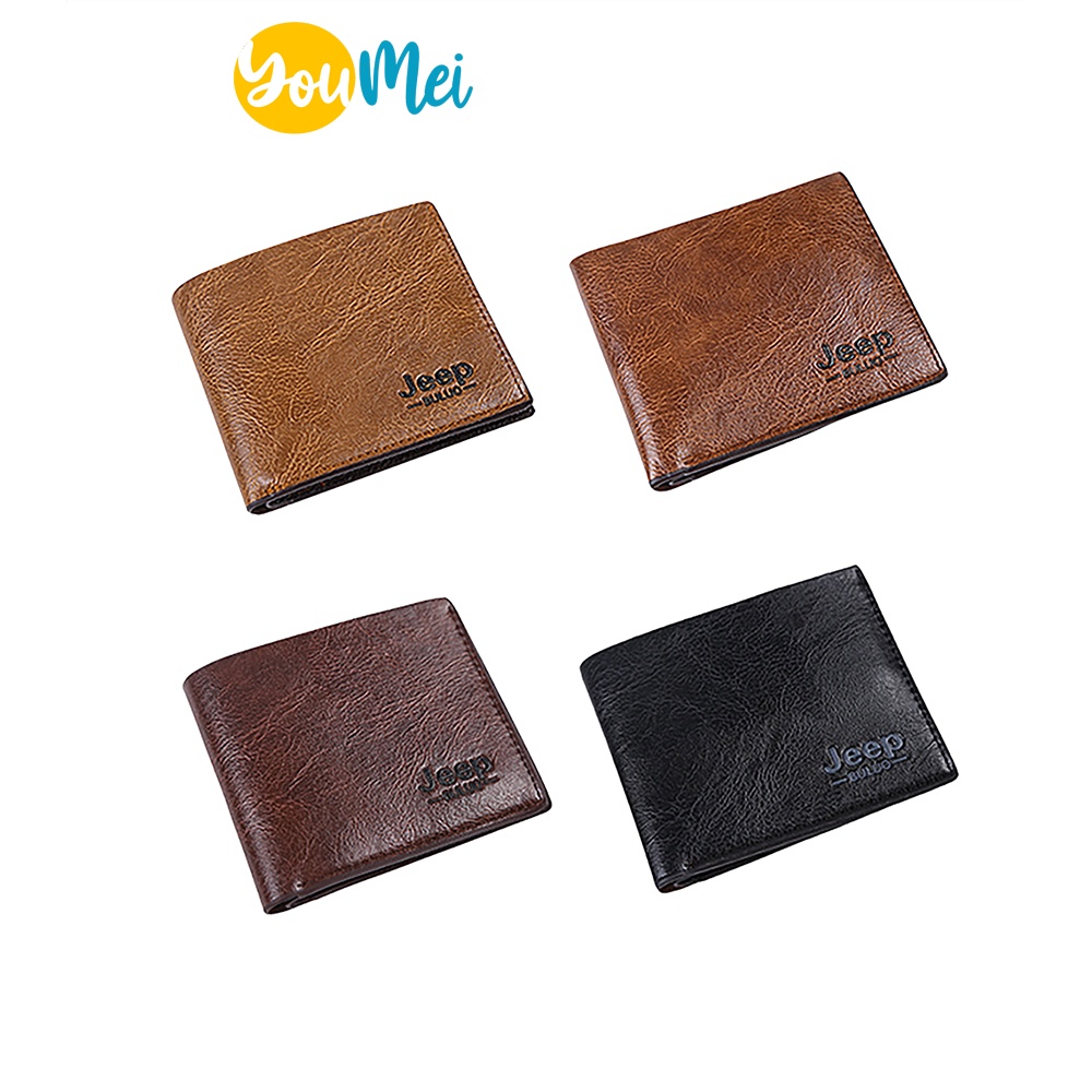 Hotwind Dompet Jeep Pria Kulit  coklat HWMW001