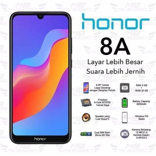 Honor 8A 3/32GB Garansi Resmi Indonesia | Shopee Indonesia