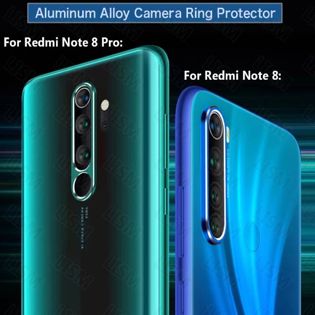 2in1-Tempered Glass Camera Xiaomi Redmi Note 8 / 8 Pro  Ring Kamera Pelindung Lens Kamera Belakang